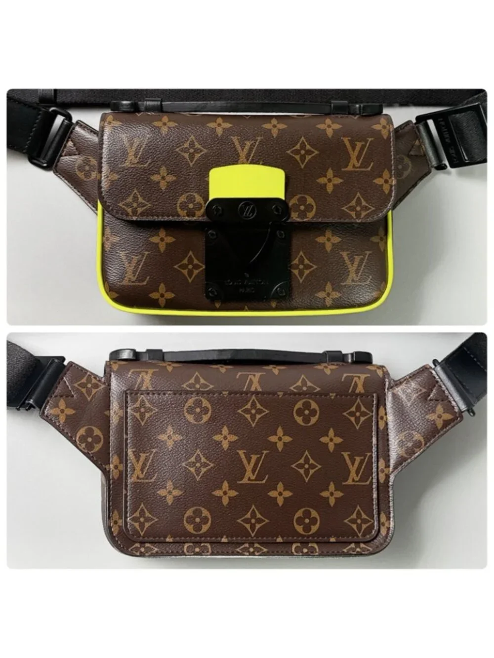 Louis Vuitton Monogram Macassar S Lock Sling
